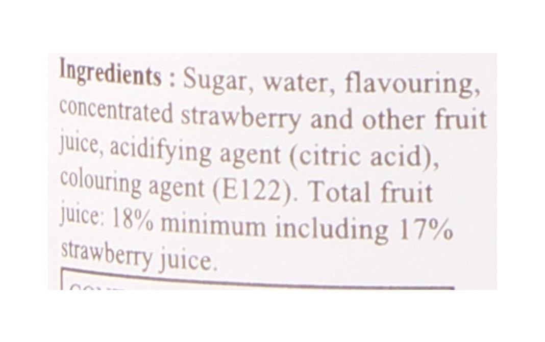 Monin Fraise Strawberry Syrup    Glass Bottle  250 millilitre